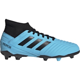 Kopačky adidas Predator 19.3 Fg Junior modré a černé G25796 vícebarevný modrý