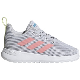 Dětské boty Adidas Lite Racer Cln I šedo-růžové EG4013 růžový šedá
