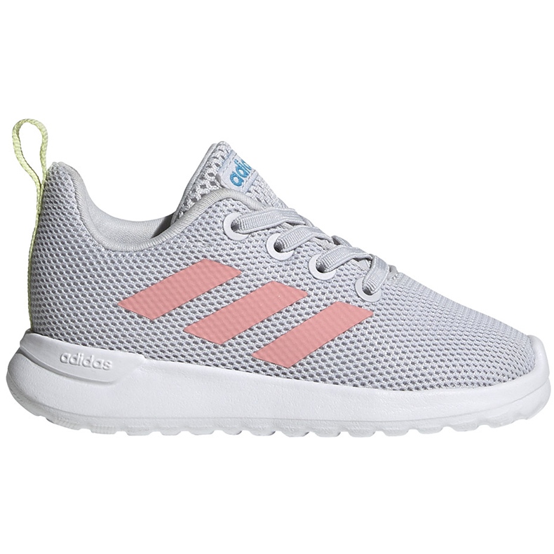 Dětské boty Adidas Lite Racer Cln I šedo-růžové EG4013 růžový šedá