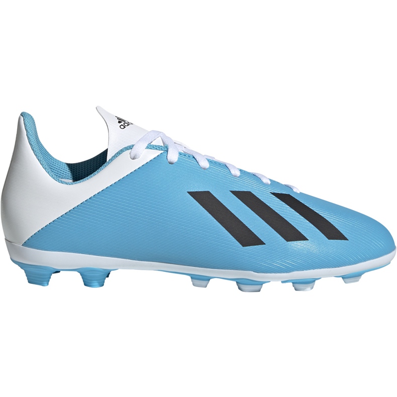 Adidas X 19.4 FxG Dětské kopačky modré a bílé F35361 modrý modrý
