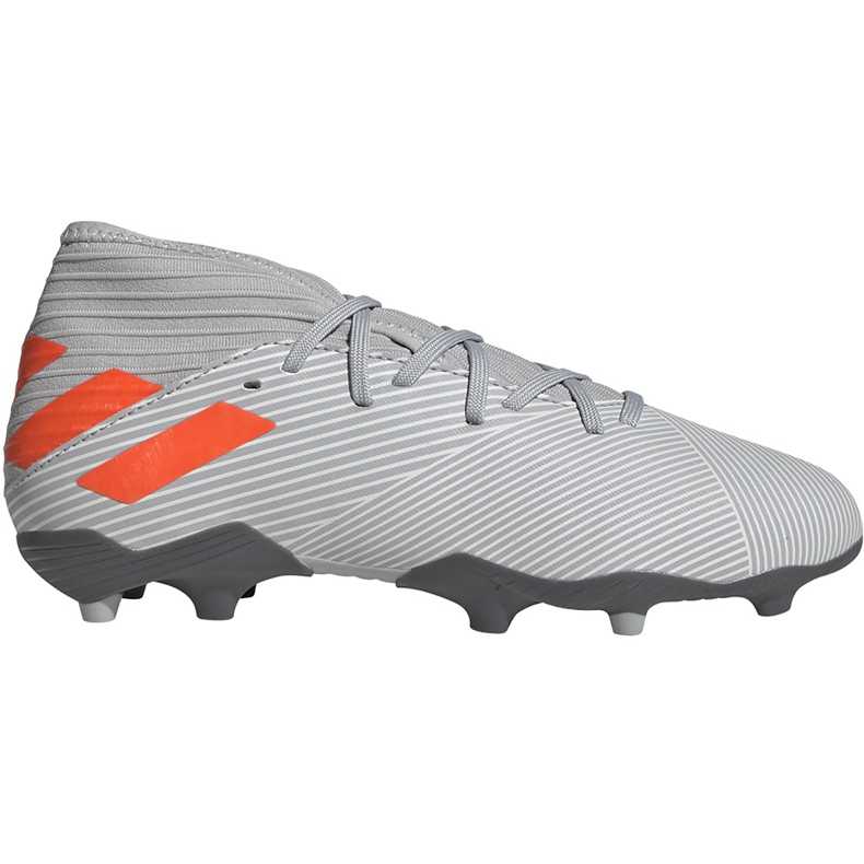 Šedé kopačky Adidas Nemeziz 19.3 Fg Jr EF8302 vícebarevný šedá