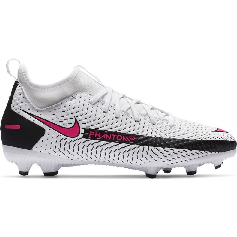 Kopačky Nike Phantom Gt Academy Df FG / MG Junior CW6694 160 bílý bílý
