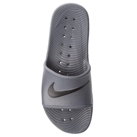 Šedé pantofle Nike Kawa Shower grey 832 528 010 šedá
