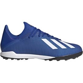 Kopačky Adidas X 19.3 Tf EG7155 modrý modrý Kopačky Adidas X 19.3 Tf EG7155 modrý modrý