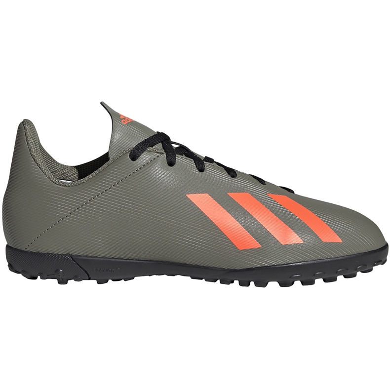 Zelené kopačky Adidas X 19.4 Tf Jr EF8378 zelená zelená