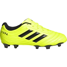 Adidas Copa 19.4 Fg Dětské kopačky žluté F35461 žluť žluť
