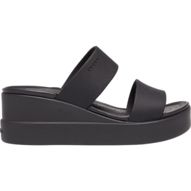 Dámské pantofle Crocs Brooklyn Mid Wedge W černé 206 219 060 černý
