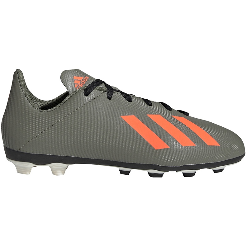 Zelené kopačky Adidas X 19.4 FxG Jr EF8377 vícebarevný šedá