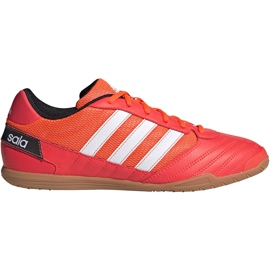 Červené kopačky Adidas Super Sala FV2561 červený červený