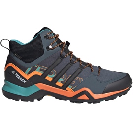 Pánské boty Adidas Terrex Swift šedo-oranžovo-modré FV6840 modrý pomerančový šedá vícebarevný