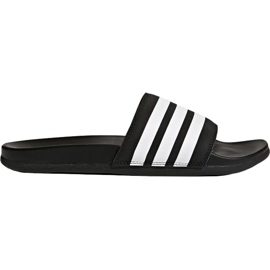 Pantofle Adidas Adilette Cloudfoam Plus Stripes černé AP9971 bílý černý