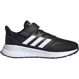 Dětské boty Adidas Runfalcon C černé a bílé EG1583 bílý černý