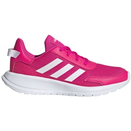 Dětské boty Adidas Tensaur Run K růžové a bílé EG4126 růžový Dětské boty Adidas Tensaur Run K růžové a bílé EG4126 růžový