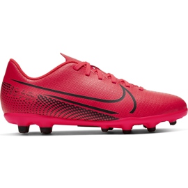 Kopačky Nike Mercurial Vapor 13 Club FG / MG Junior AT8161 606 vícebarevný červené