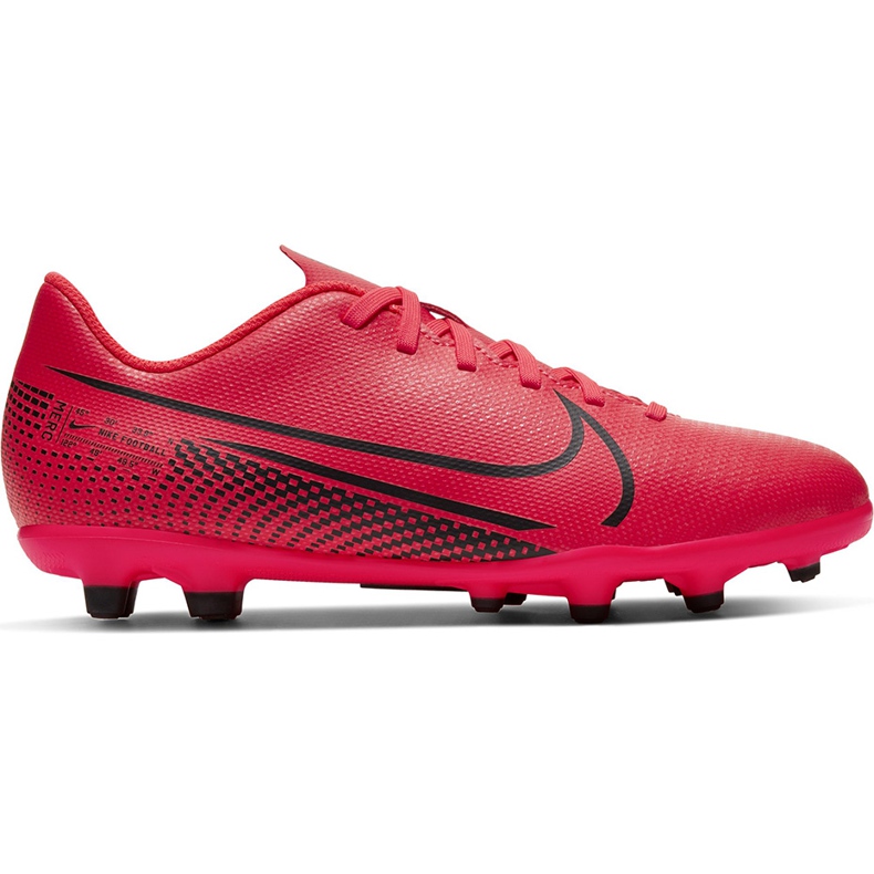 Kopačky Nike Mercurial Vapor 13 Club FG / MG Junior AT8161 606 vícebarevný červené