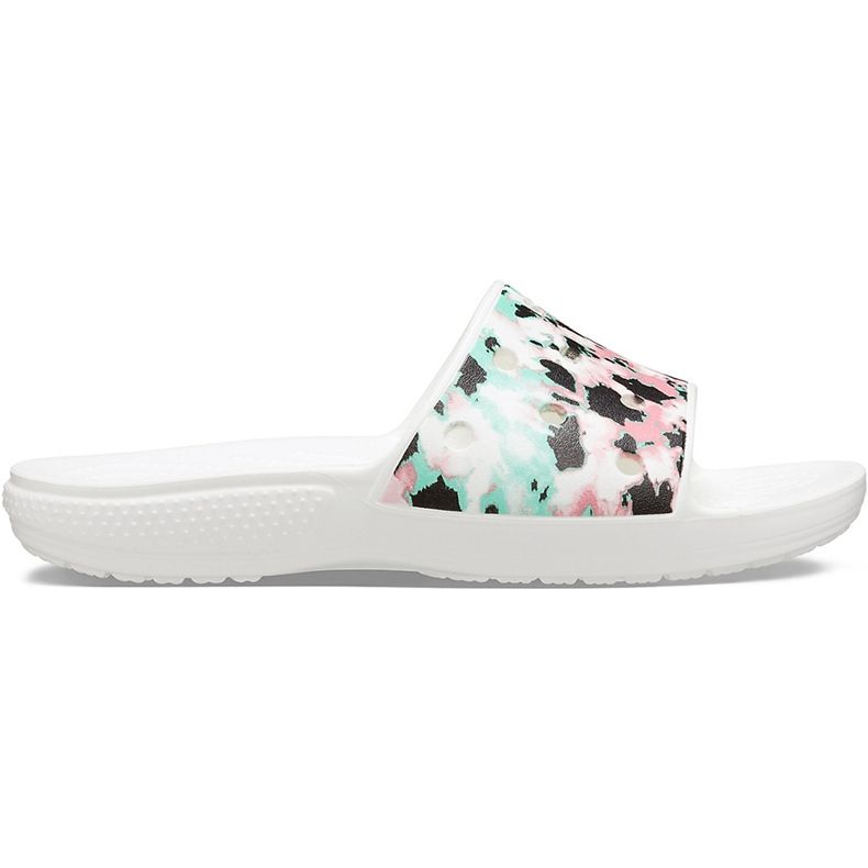 Crocs Dámské klasické Crocs Tie Dye Mania Slide 206481928 bílý vícebarevný