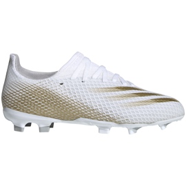 Kopačky Adidas X GHOSTED.3 Fg Junior EG8210 bílý bílý