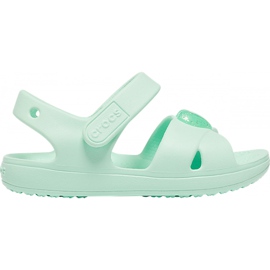 Dětské sandály Crocs Classic Cross Strap Sandal Ps neo mint 206245 3TI zelený
