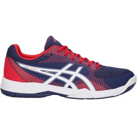 Pánské volejbalové boty Asics Gel-Task modro-červené B704Y 400 námořnická modř vícebarevný námořnická modř
