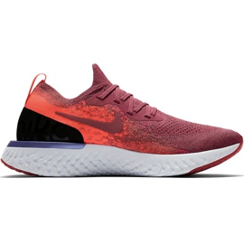 Dámské běžecké boty Nike Epic React Flyknit vínově-oranžovo-černé AQ0070 601 červený fialová pomerančový vícebarevný