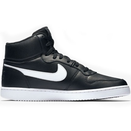Pánské boty Nike Ebernon Mid černé a bílé AQ1773 002 bílý černý