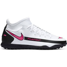 Fotbalová obuv Nike Phantom Gt Club Df Tf Junior CW6729 160 bílá bílá