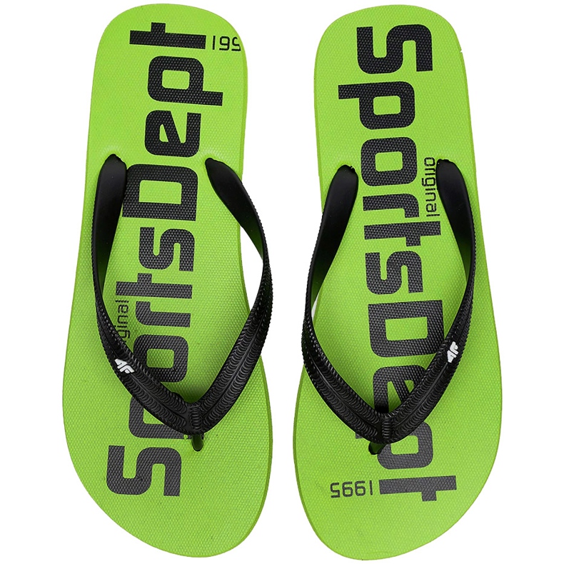 Pánské pantofle 4F neonově zelené H4L20 KLM006 41N zelená