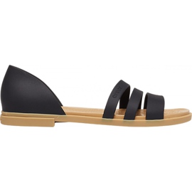 Dámské sandály Crocs Tulum Open Flat W černé 206 109 00W černý