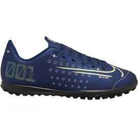 Fotbalová obuv Nike Mercurial Vapor 13 Club Mds Tf Junior CJ1179 401 vícebarevný válečné loďstvo