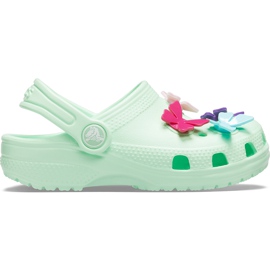 Crocs dětské Classic Butterfly Charm Clg Ps zelené 206179 3TI zelený