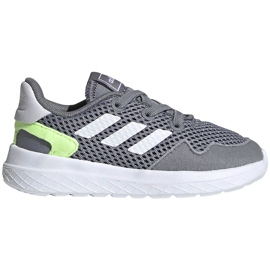 Šedá dětská obuv Adidas Archivo K EG3978 bílý zelená