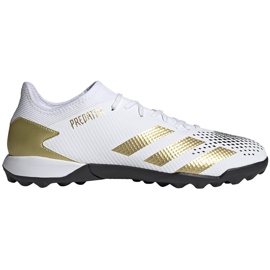 Kopačky Adidas Predator 20.3 L Tf FW9189 bílá, zlatá, černá bílý