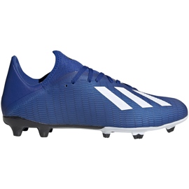 Kopačky adidas X 19.3 Fg blue EG7130 modrá bílá modrý