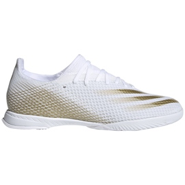 Kopačky Adidas X GHOSTED.3 In EG8204 bílá, zlatá zlatý