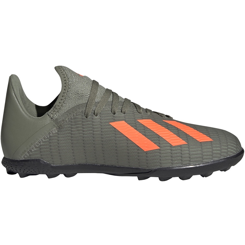 Zelené kopačky Adidas X 19.3 Tf Jr EF8375 zelená zelená