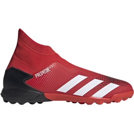 Kopačky Adidas Predator 20.3 Ll Tf EE9576 červená, bílá červený