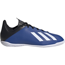 Kopačky Adidas X 19.4 In Jr EF1623 modrý modrý Kopačky Adidas X 19.4 In Jr EF1623 modrý modrý