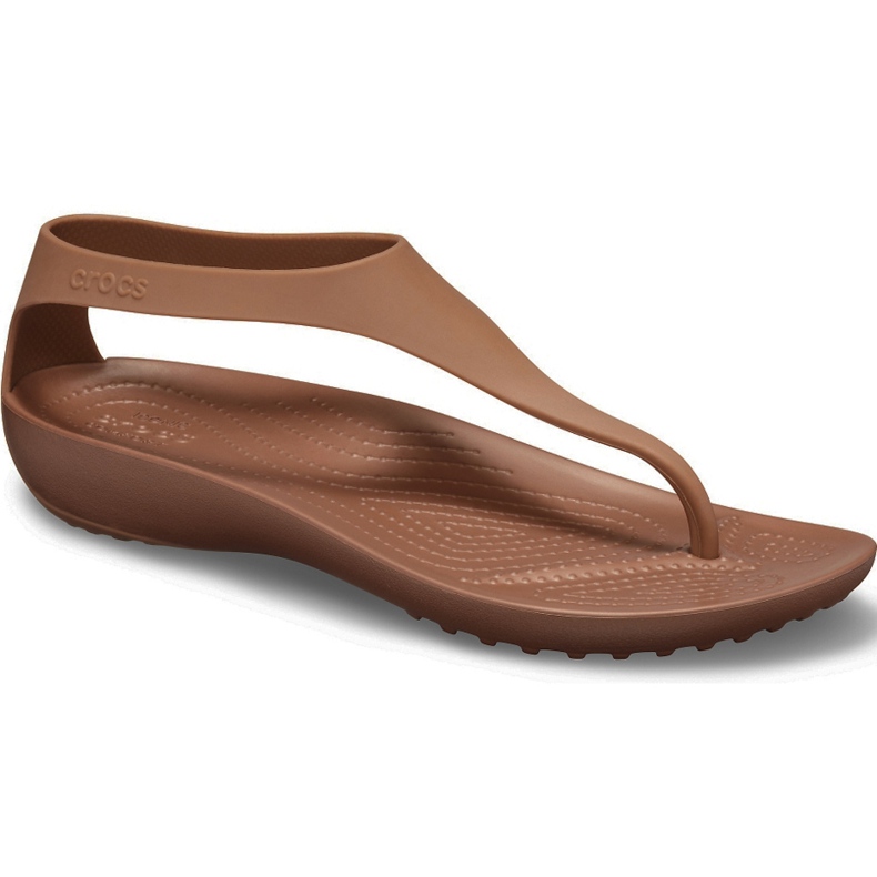 Dámské sandály Crocs Serena Flip W hnědé 205468 860 hnědý