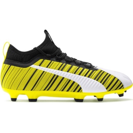 Kopačky Puma One 5.3 Fg Ag žluto-bílo-černé 105604 03 žluť žluť