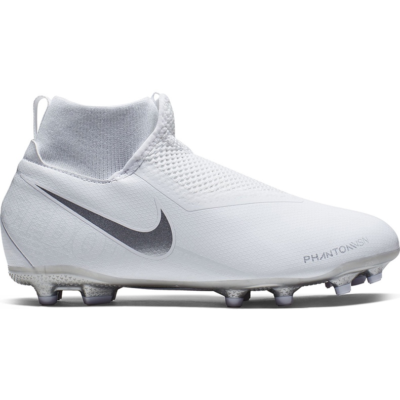 Kopačky Nike Phantom Vsn Academy Df FG / MG Jr AO3287 100 bílý bílý