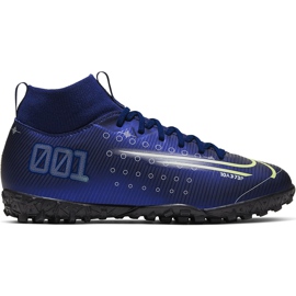 Kopačky Nike Mercurial Superfly 7 Academy Mds Tf Junior BQ5407 401 námořnická modrá námořnická modrá