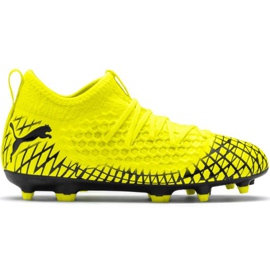 Kopačky Puma Future 4.3 Netfit Fg Ag Junior žluto-černé 105693 03 vícebarevný žluť
