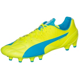 Kopačky Puma Evo Speed ​​1.4 Lth Fg žluto-modrá 103615 03 žluť žluť