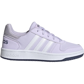Dětská obuv Adidas Hoops 2.0 K světle fialová EG9075