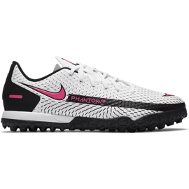 Fotbalová obuv Nike Jr Phantom Gt Academy Tf CK8484 160 bílá bílá