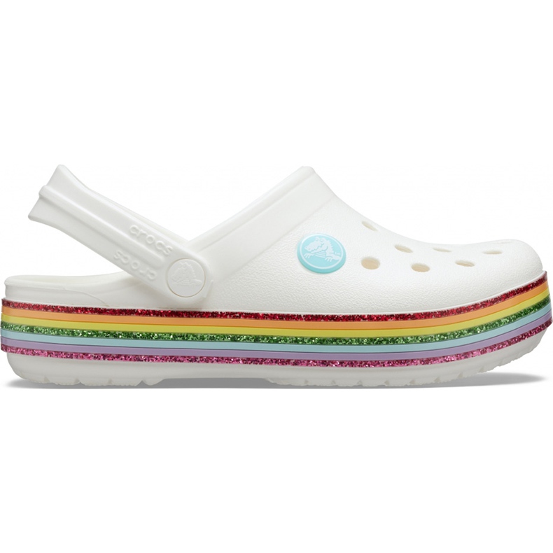 Crocs pro děti Crocband Rainbow Glitter Clg K bílá 206151 100 bílý