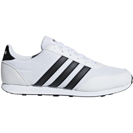 Adidas V Racer 2.0 bílé a černé boty B75796 bílý černý