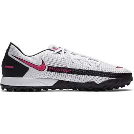 Fotbalová obuv Nike Phantom Gt Academy Tf CK8470 160 bílá bílá