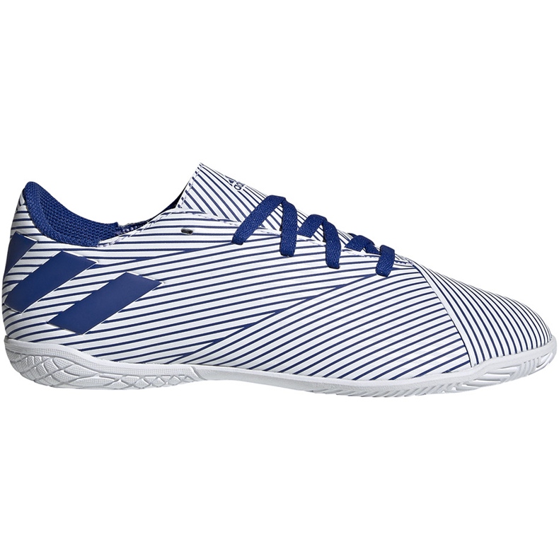 Adidas Nemeziz 19.4 In Jr bílé a modré kopačky EF1754 vícebarevný modrý