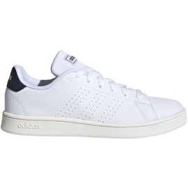 Dětské boty Adidas Advantage K bílé FW2588 bílý